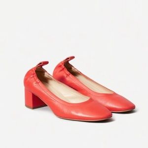 Everlane | Like New The Day Heel Bright Red 10.5